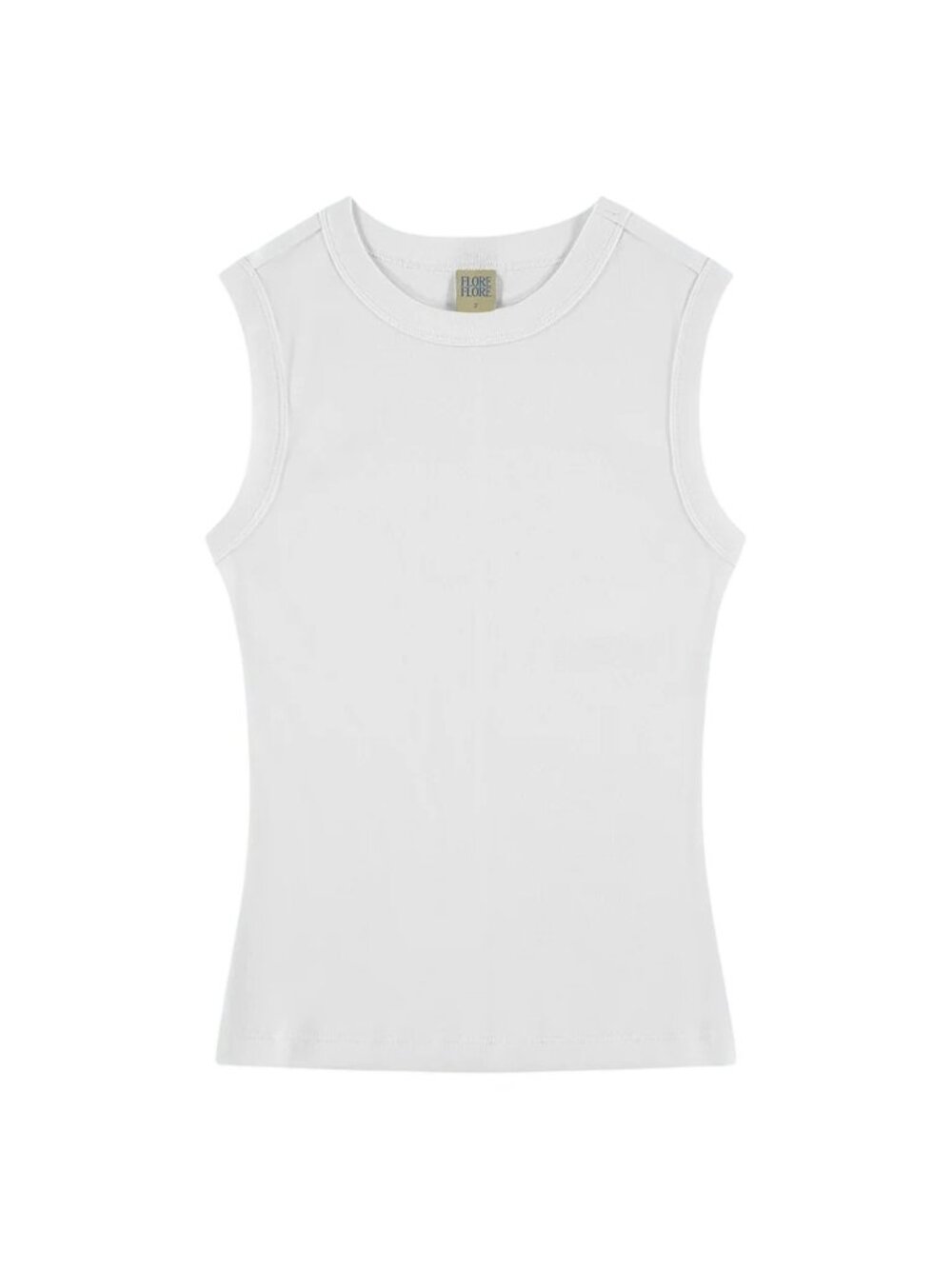 FLORE FLORE | "ESME" 100% COTTON TANK IN WHITE